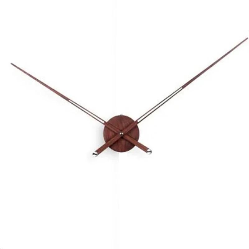 Large Solid Wood Wall Clock Needles Dial High Torque Quartz Movement DIY Walnut Spain Hands Wall Clocks Mechanism Silent Pointer