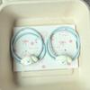 Adorable Cat & Dog Cartoon Hair Ties for Girls - Sweet Best Friend Double Strand Hair Accessories