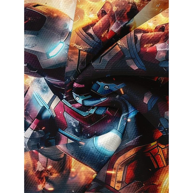 Men's Fashion Short-Sleeve T-Shirt 3D Print Iron Man Deadpool Captain America Spider-Man Superhero Fans T Shirt