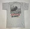 Tricou VINTAGE American Outback Apparel cu Grafică Căprioară Bărbați Slim Mediu SUA anii 90