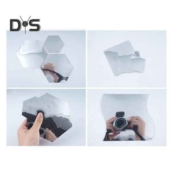 100/200CM Soft Wall Mirror Waterproof Self-Adhesive Full Body Mirror Sheet Shatterproof Living Room Bedroom Bathroom Decoration Mirror Sticker