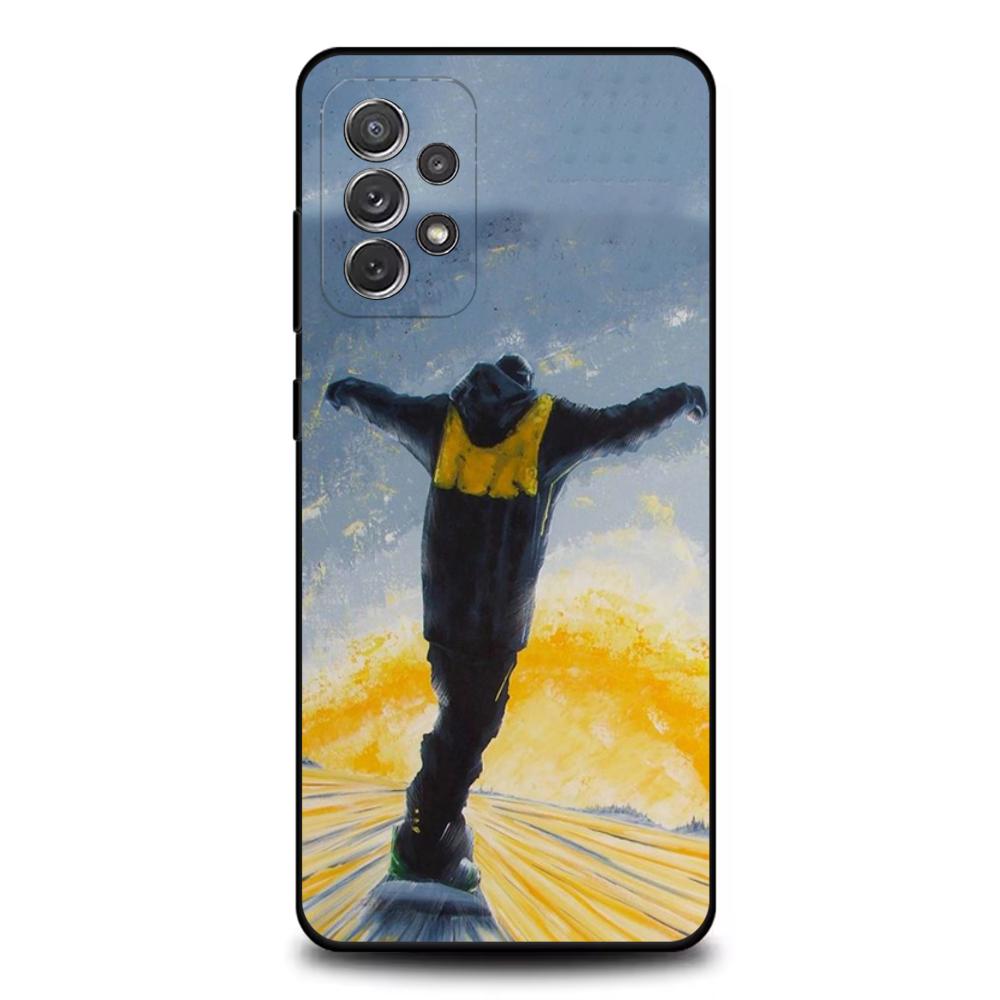 Skiing Snow Snowboard Ski Phone Case For Samsung S25,S24,S21,S22,S23,S30,Ultra,S20,Plus,Fe,Lite,Note,10,9,5G Black Cover