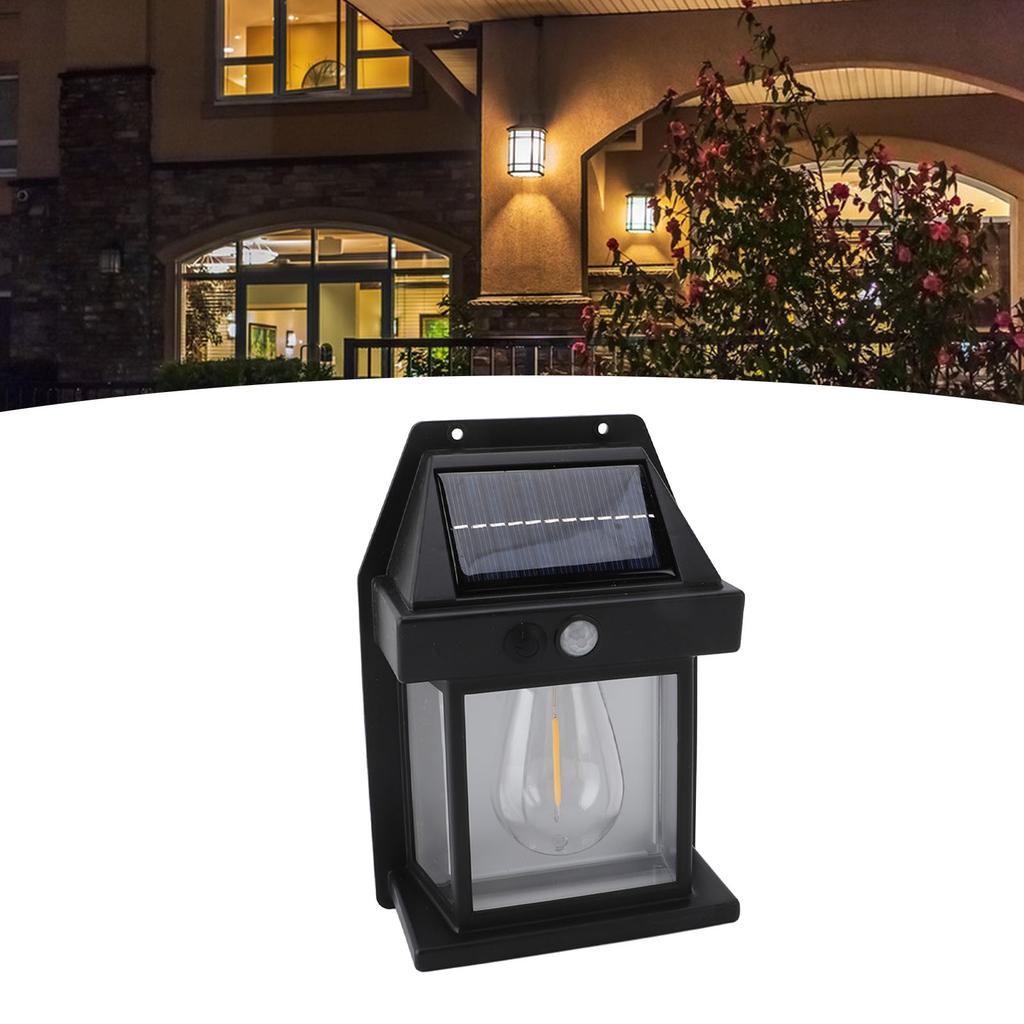 Solar Sensor Motion Wall Lights Waterproof Weather Resistant 3 Speed Cordless Solar Wall Lamps Porch Lanterns
