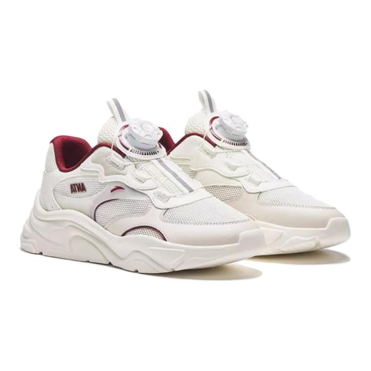 Anta Comfortable Versatile Non-Slip Durable Low-Top Kids Running Shoes Kids Sneakers White Gray A22438884-2