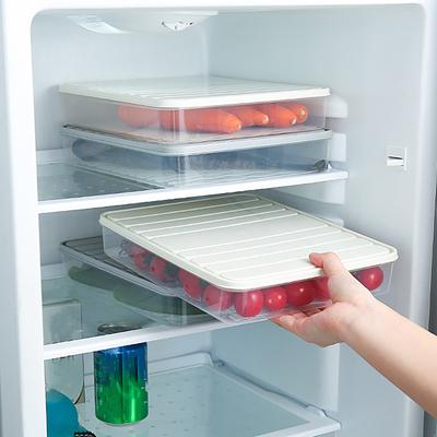 Knödel Versiegelte Behälter Knödel Aufbewahrungsbox Kühlschrank Knödelbox Kunststoff Versiegelt Rechteckig mit Deckel Knödelhalter für Zuhause