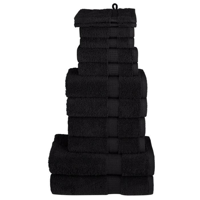 VidaXL Superior Quality Towel Set 12 Pcs, Hand Towels, Shower Towels, Bath Sheets, Washcloths 137582