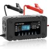 VOLTSTAR 12V 6A Charger Smart Compatible with and Fully Automatic Charger for and Agricultural Equipped with Desulfation Pulse Trickle Compatible with