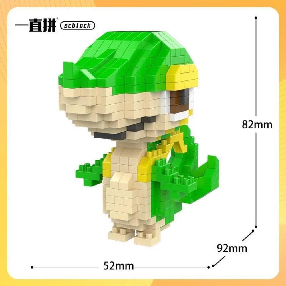 Pokemon Building Blocks Small Cartoon Mini Block Pikachu Charizard Eevee Mewtwo Anime Assemble Action Model Dolls Boys Toys