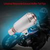 Universal Motorcycle Muffler Exhaust Tailpipe Tail Pipe Tip Stainless Steel Titanium Color