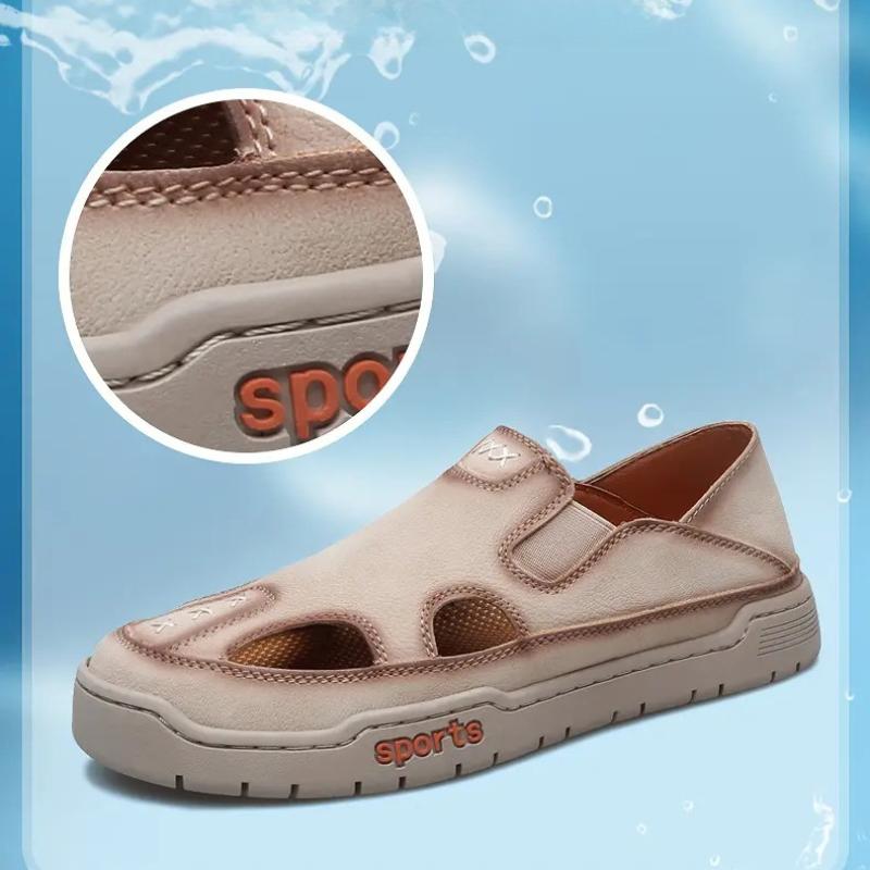 Heren Sandalen Zomer Comfortabel Man Casual Schoenen Mode Slippers Handgemaakt Ademend Lopen Rijden Voetbovenkleding