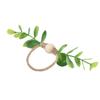 4Pcs Napkin Rings Simple Decorative Handicraft Leaf Flower Napkin Rings for Weddings New Years Parties