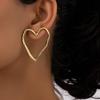 Hollow Heart Earrings Stylish Ear Jewelry Hollow Heart Ear Studs Ear Accessories for Trendy Student and Professionals