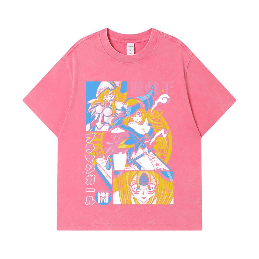 275 GSM Washed T-shirts 100% Cotton Yu-Gi-Oh V4 Maga Obscura Print Unisex Heavy Cotton T Shirt