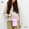Mini Shoulder Bag, Synthetic Leather with Clear Window, SCP-30659, Pink