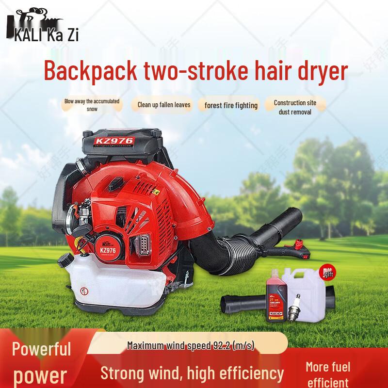 KAZZ High-Power Backpack Gasoline Blower CN Plug (adapter Included)