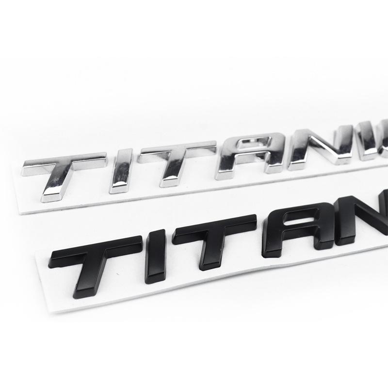 Auto 3D Metall TITAN Buchstabe Stamm Körper Abzeichen Emblem Aufkleber Aufkleber für Ford Mondeo Mkv Kuga Ecosport Focus