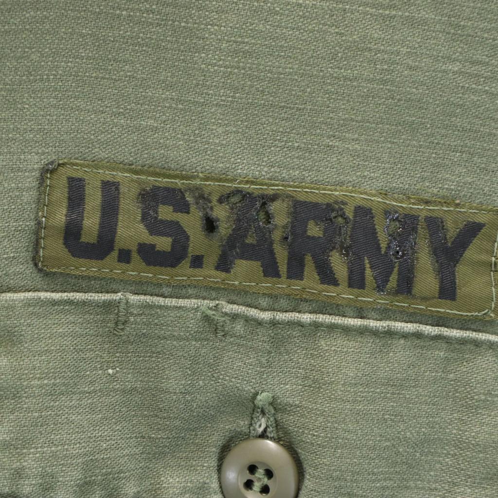 US.ARMY 60s 70s Vintage Utility Military jacket khaki Men's Used