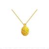 Durian necklace ancient sand gold fruit pendant jewelry