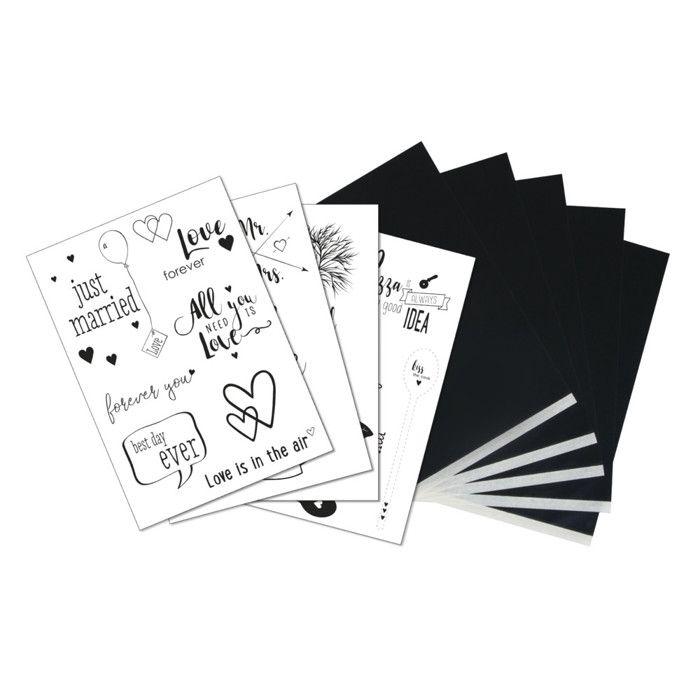 Papier de transfert avec Modèle Love and Kitchen 5xA4