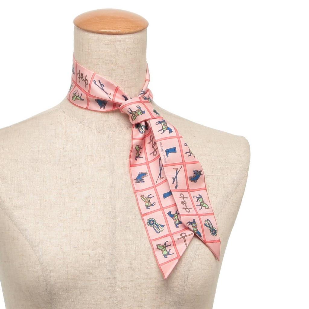 Scarf Bandana Twilly Multicolor Pink H061356 S 12 [Hermes] Women's [Item]
