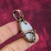 Rainbow Moonstone Pendant Handmade Gemstone Pendant Copper Wire Wrapped Jewelry
