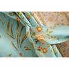 Moda Donna Stampa Floreale Verde Manica a Pipistrello Rayon Spiaggia Boemo Kimono Scollo a V Da Donna Robe Boho