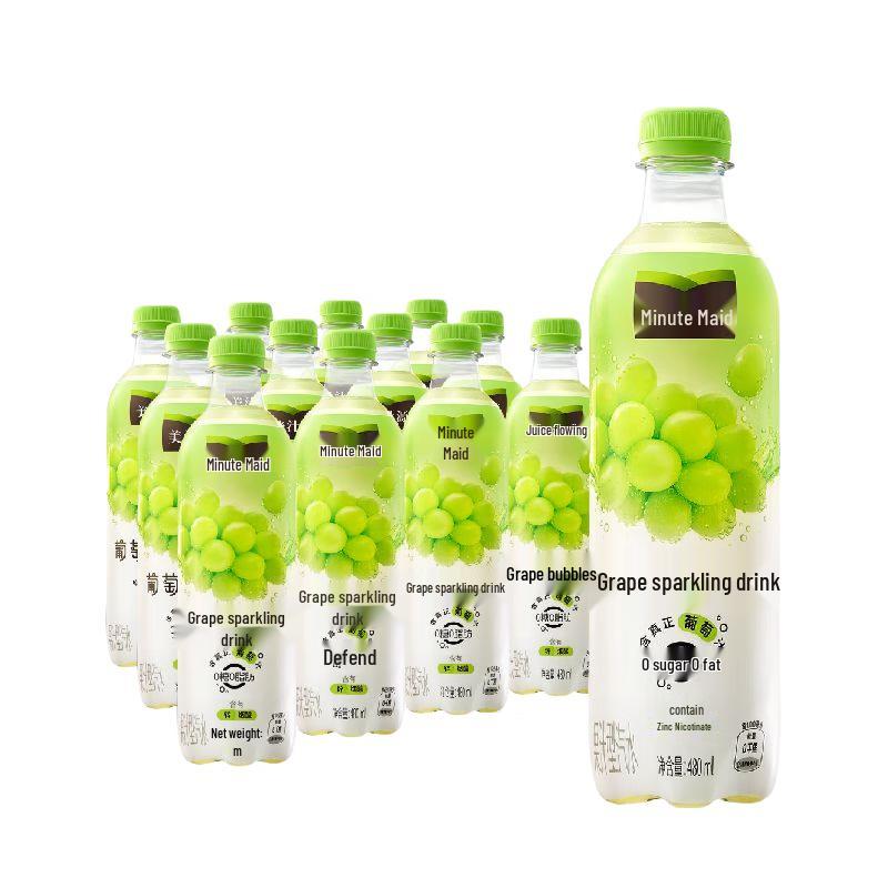 Coca-Cola Minute Maid Sugar-Free Sparkling Drink 480ml x 12 Bottles
