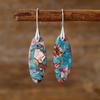 Bohemian Natural Stone Geometric Pendant Earrings Earrings European and American Popular Accessories