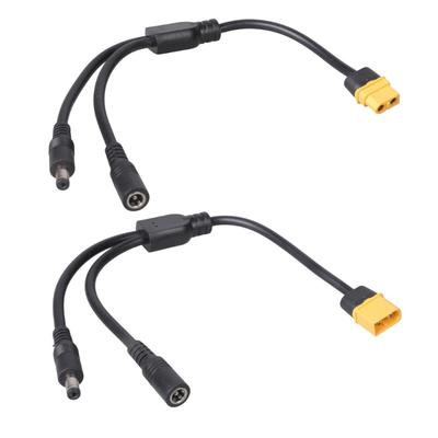 XT60 To 5.5x2.1mm Male Female Power Adapter Cable For FPV Goggles Solar Panel And Outdoor Power Supply