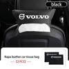 For Volvo Leather Car Tissue Box Hanging Headrest Handbag Paper Towel Box XC60 XC90 S60 S80 V60 C70 S40 C30 V90 V60 C40 XC40 V70 JL9