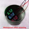 Micro 0.56"Digital Voltmeter DC3.50-30.0V Vehicles Motor car Waterproof Voltage Panel Meter LED Display Color Green Car Motorcycle Vehicle Automotive