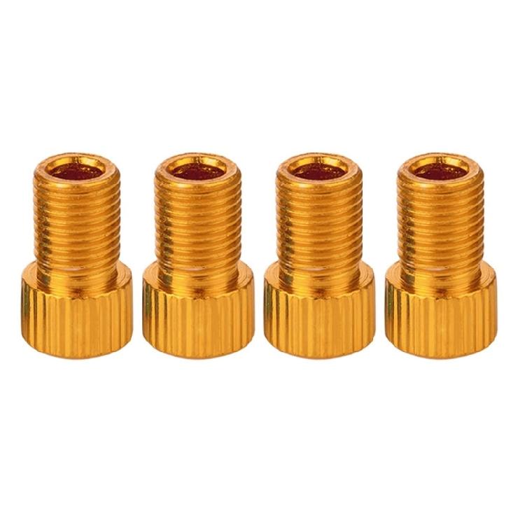 4 шт. Преста на Шредер Велосипедные Клапаны Конвертеры Велосипедные Клапаны Адаптер 1 золотой