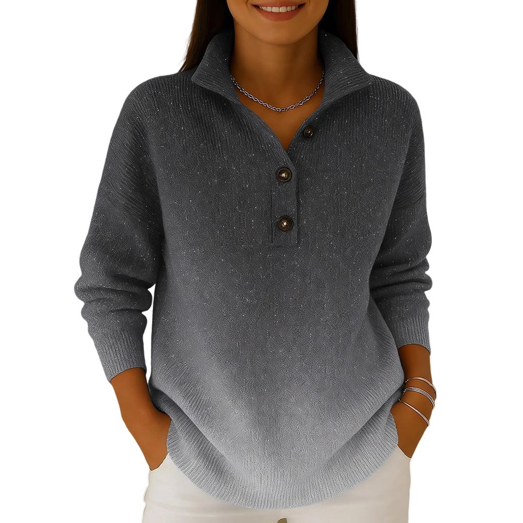 Women Sequin Knitted Casual Pullover Tops Fashion  Long Sleeve Sweaters