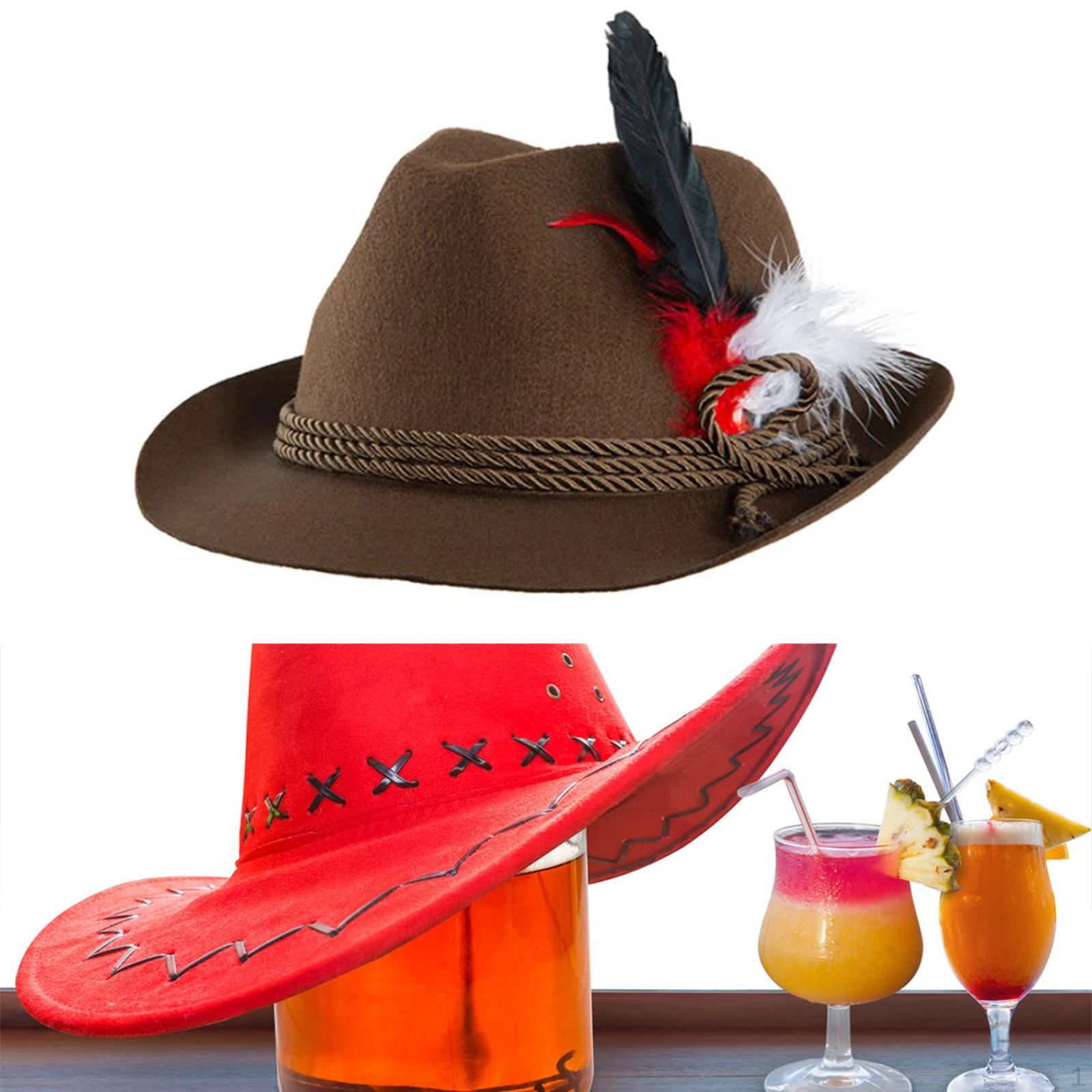 

Шляпа Федора для мужчин Декоративная Косплей Эстетика Шляпы с загнутыми полями Маскарадный костюм