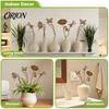 Natürliche Gartenatmosphäre Dekor Rostige Silhouette-Pflock, Rustikaler Blumentopfeinsatz für Terrasse, Vintage-Einsätze mit Vogel-, Bienen-, Schmetterlings- und Marienkäfer-Design