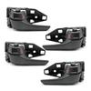 1 Set Car Inner Door Handle Black Black 69205-0K100-C1, 69206-0K090-C1 For Toyota Hilux Tacoma Revo SR5 2016-