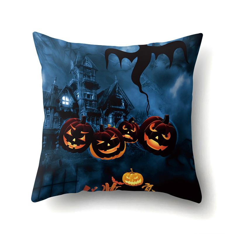 Halloween Pillowcase Car Waist Pillow Pumpkin Sofa Cushion Cover Office Home Living Room Pillowcase