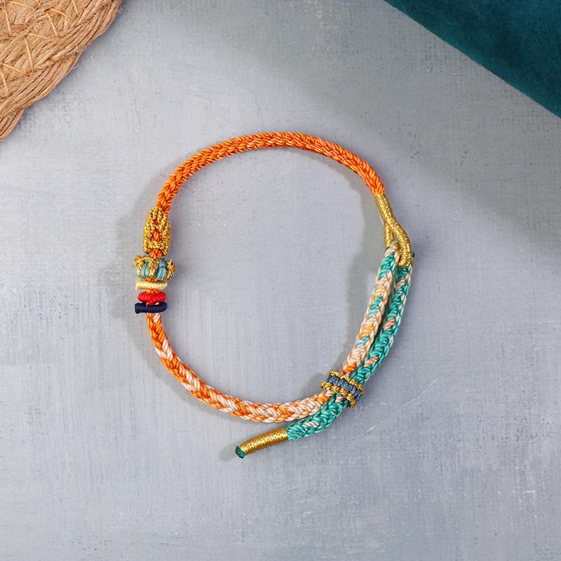 Hand-Woven Adjustable Bracelet Unisex Lucky Charm Bracelets Perfect Bangles Gift For Friends And Relatives