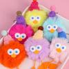1/2Pcs Plush Doll Pendant Cartoon Eggette Shape Keychain Small Lightweight Plush Doll Bag Charm Car Home Decor