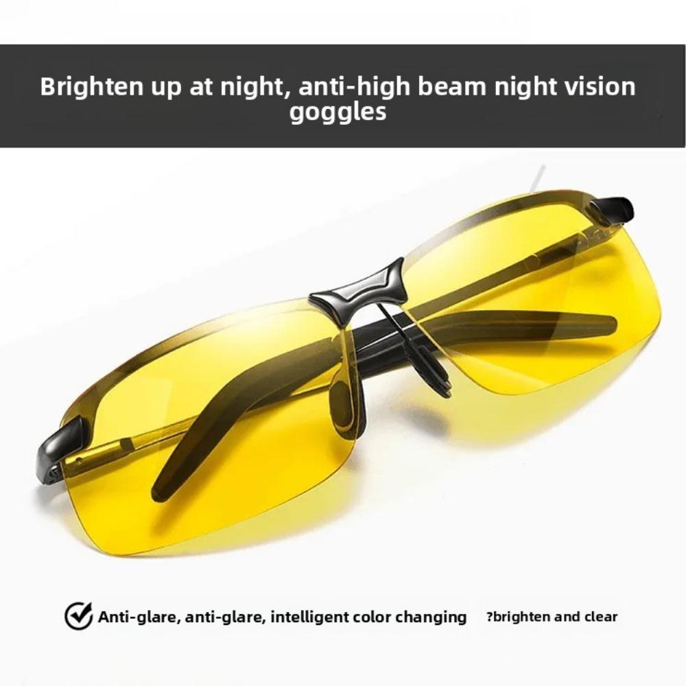 Polarized night vision glasses, color-changing sunglasses, male driver driving glasses, fishing sunglasses, day and night driving glasses