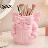 PLA Material Desk Storage Cute Bow Puffer Jacket Pen Holder 3D Printed Desktop Organizer Decorative Home Office Tidy Makeup Brush Cup Creative