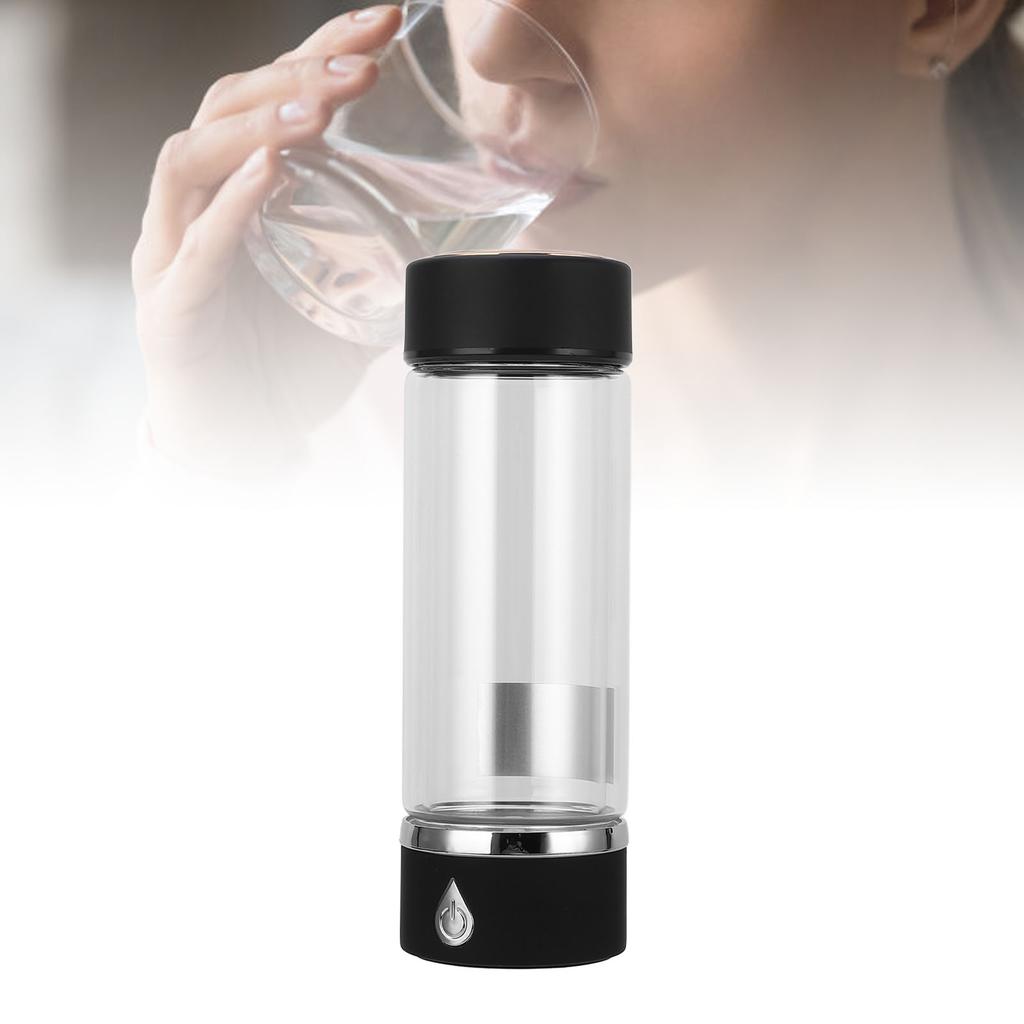 420ml Hydrogen Water Bottle Maker Portable Rechargeable Hydrogen Rich Water Generator for Daily Travel Fitness