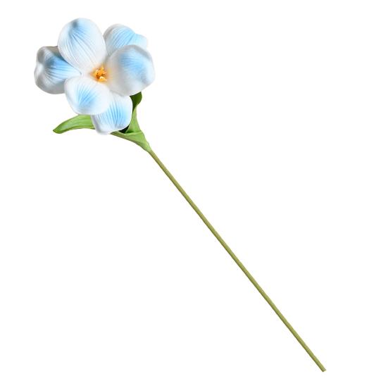 17.3" Artificial Blooming Tulip Flower Real Touch PU Fake Tulip Bouquet with Long Stem for DIY Indoor Home Wedding Office