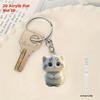 2D Acrylic Flat Cute Keychain, Pendant Lightweight Acrylic Key Ring Backpack Handbag Decoration