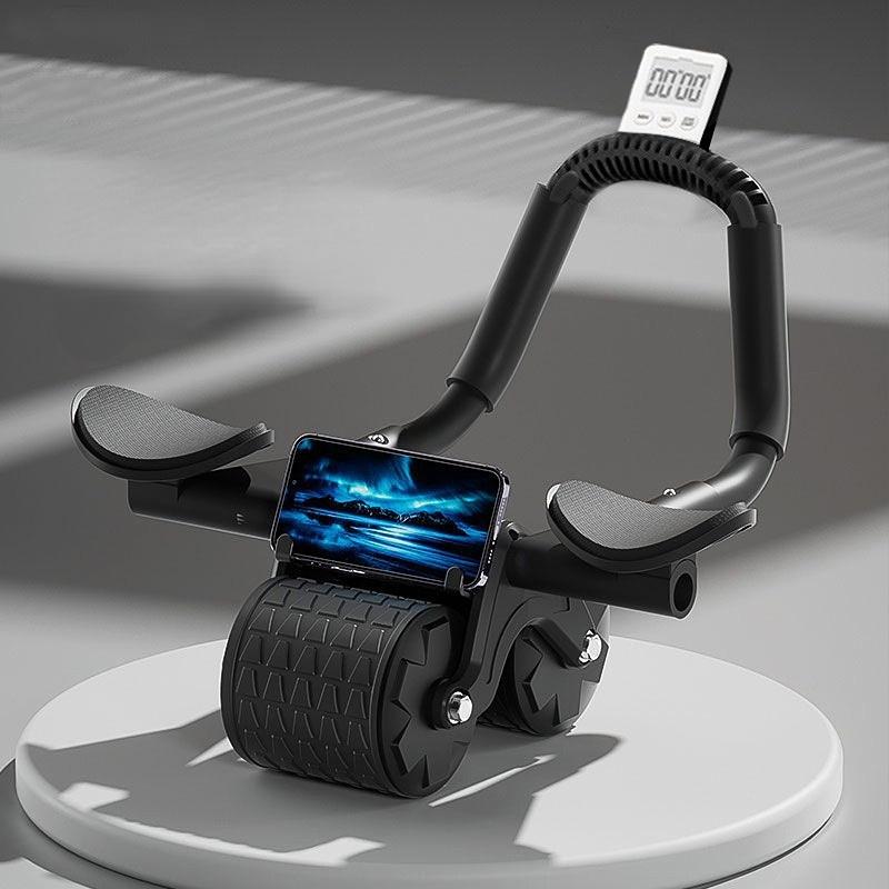 1pcs Ab Roller with Elbow Support - Auto-Return Wheel & Knee Pads for Safer Core Workouts