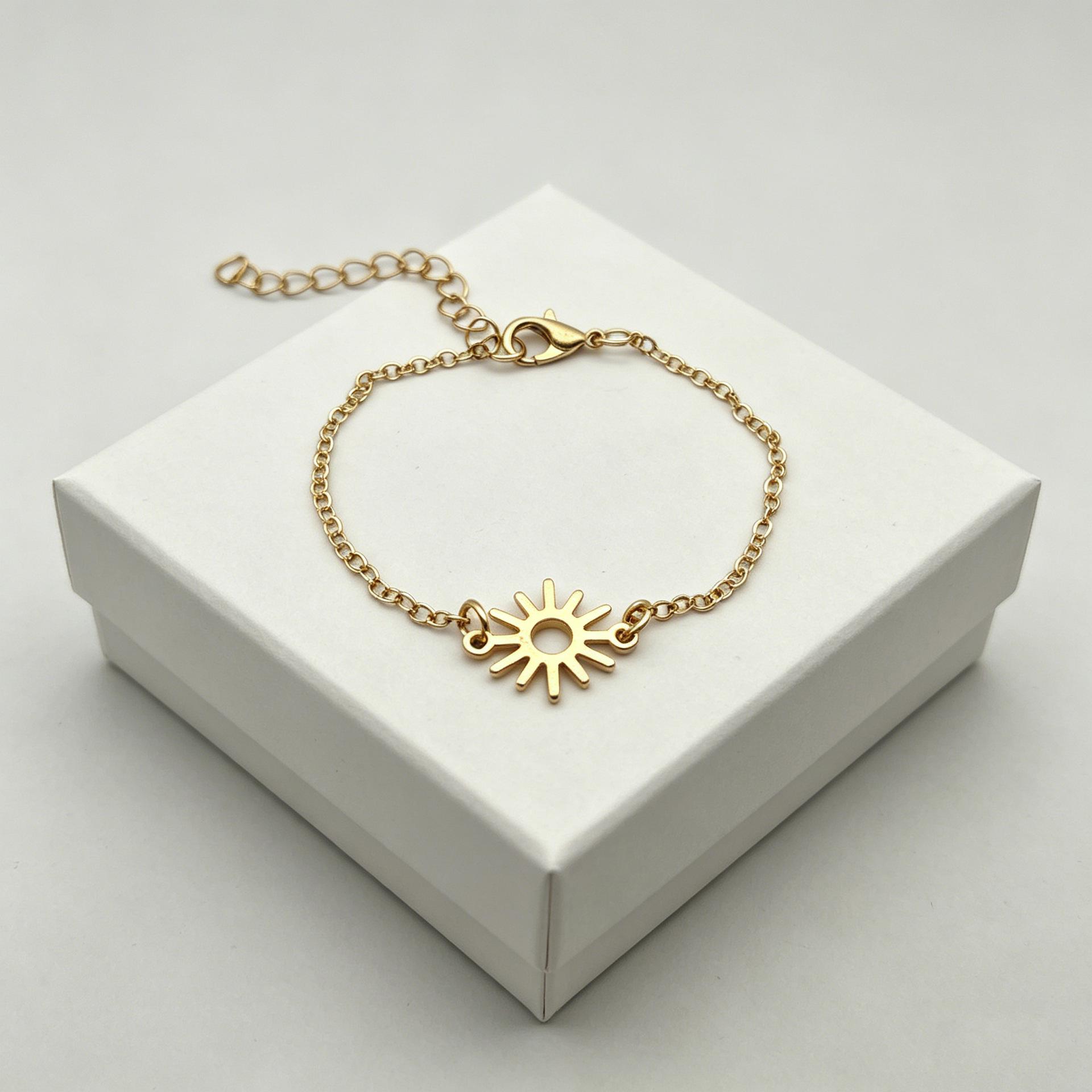 Women s Stainless Steel Hollow Sun Bracelet: Light Luxury, Versatile Design