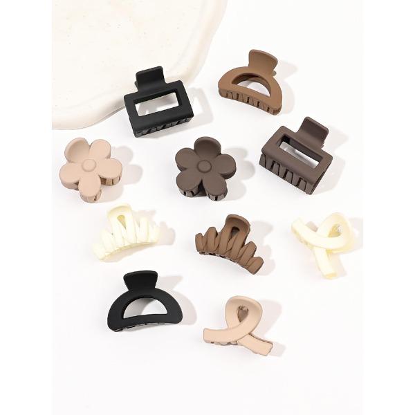 10er-Set kleine hochstehende Pferdeschwanz-Scrunchies Haarspangen aus der hundert Hai-Klammer Haaraccessoires Charge von hochwertigen se