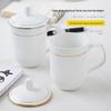 Shangheng White Gold-Rim Ceramic Reception Cup