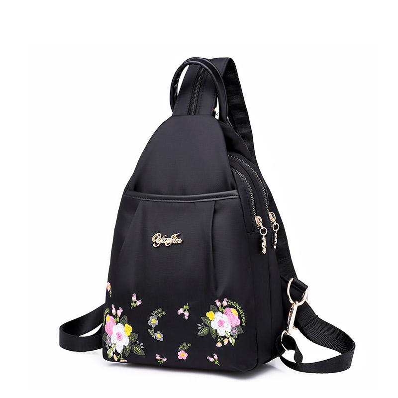 Женский мини-рюкзак из парусины в этническом стиле, Универсальный, из нейлоновой ткани Оксфорд (2024)