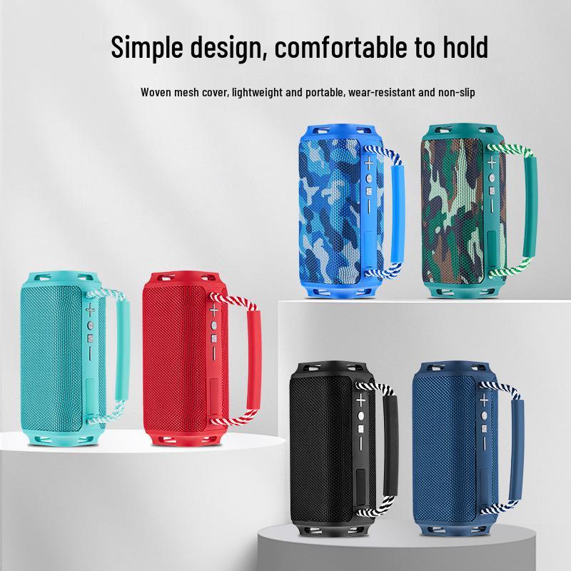Portable High-Power Mini Bluetooth Speaker with Heavy Bass and Card Slot for Outdoor Use